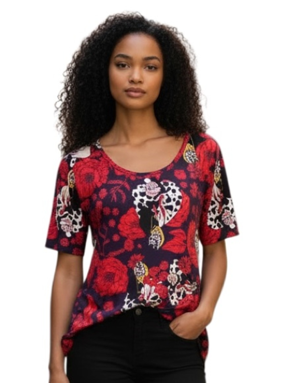 Cruella Deville Disney Tunic Top Size Small